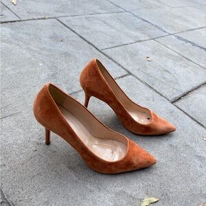 J. Crew Rust Suede Heels